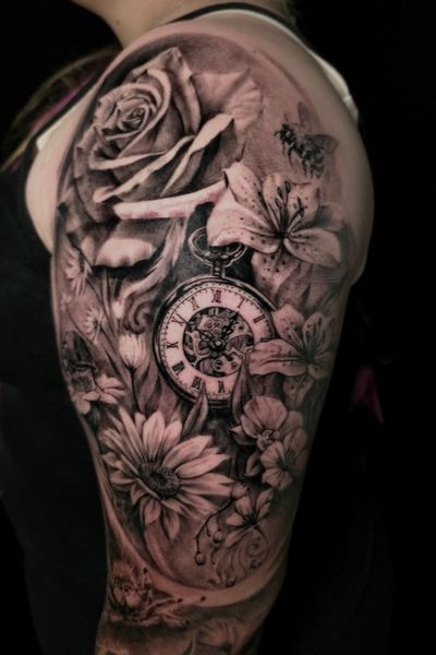 Black & Grey tattoo by Lee at Platinum Tattoos & Body Piercings, San Antonio TX